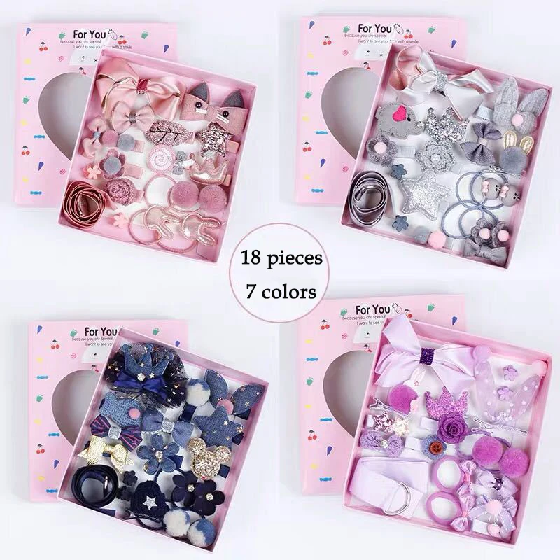 1 Set = 18 PCS New Kids Children Accessories Hairpins Barrettes Baby Fabric Bow Flower Headwear Hair clips Girls Headdress
1 Set = 18 PCS New Kids Children Accessories Hairpins Barrettes Baby Fabric Bow Flower Headwear Hair clips Girls Headdress