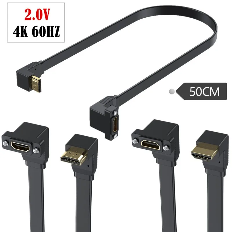 Dual Bend Flat 2.0 HDMI 4K 2K 60Hz Ethernet Channel Audio Return Channel (ARC) 3D
Dual Bend Flat 2.0 HDMI 4K 2K 60Hz Ethernet Channel Audio Return Channel (ARC) 3D