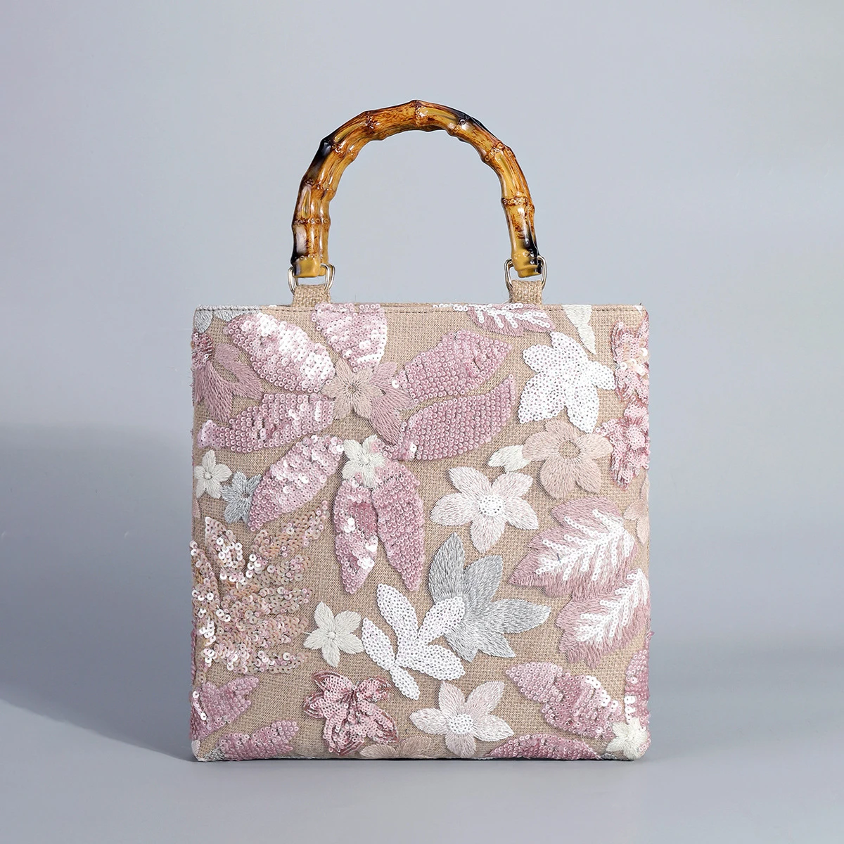 Fashion Sequins Embroidery Tote Bag Bamboo Handle Women Handbags Shiny Sunmmer Beach Bags Large Capacity Shopper Purses 2025
Fashion Sequins Embroidery Tote Bag Bamboo Handle Women Handbags Shiny Sunmmer Beach Bags Large Capacity Shopper Purses 2025