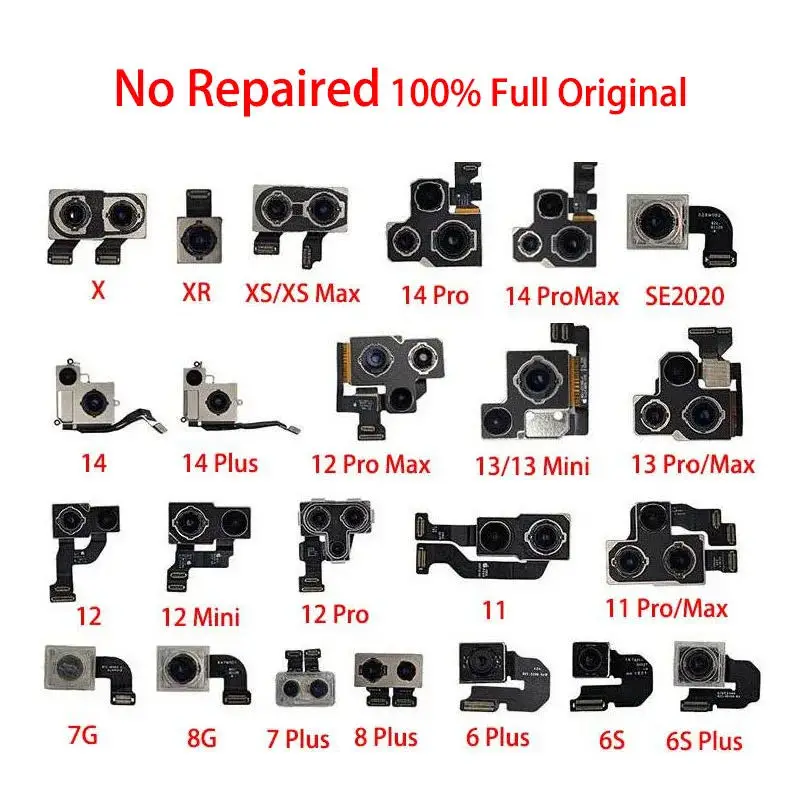 OEM Rear Back Big Camera Apply to For IPhone X XR XS 11 12 13 14 15 PRO Max Plus MINI Tested Main Camera Module Replacement Lens
OEM Rear Back Big Camera Apply to For IPhone X XR XS 11 12 13 14 15 PRO Max Plus MINI Tested Main Camera Module Replacement Lens