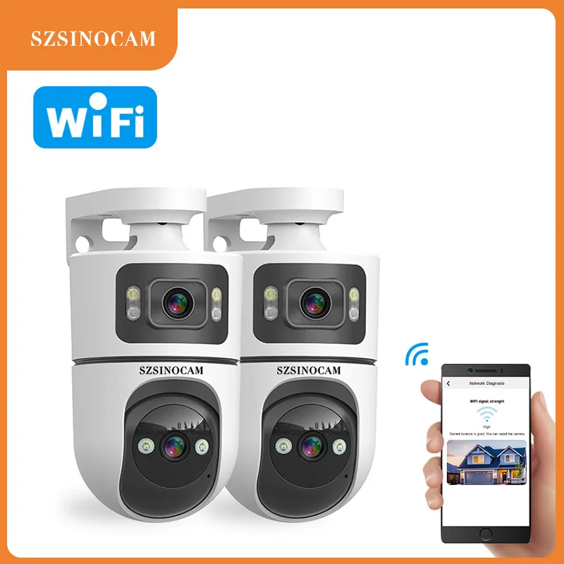 Беспроводная IP-камера SZSINOCAM WiFi с панорамированием и наклоном для наружного использования, HD-видеонаблюдение, проводная версия, 24-часовой режим ожидания, 2 шт.
Беспроводная IP-камера SZSINOCAM WiFi с панорамированием и наклоном для наружного использования, HD-видеонаблюдение, проводная версия, 24-часовой режим ожидания, 2 шт.