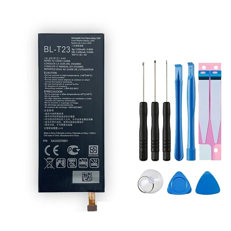 Сменный аккумулятор BL-T23 для LG X-Cam K580 K580Y F690 K580DS 2500 мАч + инструменты
Сменный аккумулятор BL-T23 для LG X-Cam K580 K580Y F690 K580DS 2500 мАч + инструменты