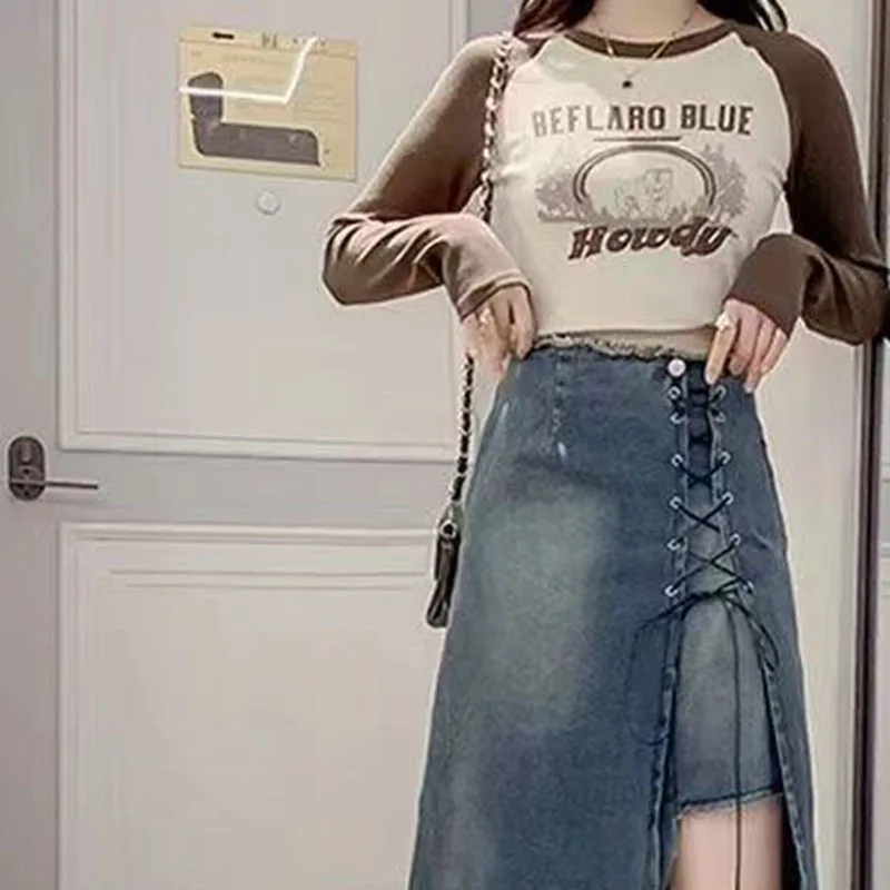 2025 Retro Denim Skirt Women's New High Waist Slim Split Hip Skirt Fashion Women's Denim Skirt
2025 Retro Denim Skirt Women's New High Waist Slim Split Hip Skirt Fashion Women's Denim Skirt