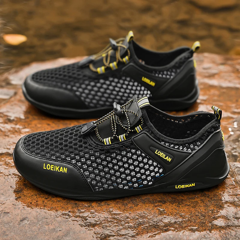 Summer Breathable Casual Sports Shoes for Men Fashionable Outdoor Lightweight Walking Shoes Lace Up Mesh Shoes Size 39-48
Summer Breathable Casual Sports Shoes for Men Fashionable Outdoor Lightweight Walking Shoes Lace Up Mesh Shoes Size 39-48
