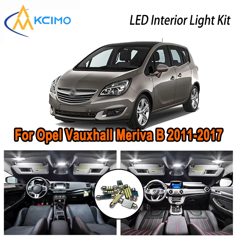 Для Opel Vauxhall Meriva B 2011-2017 2013 2014 2015 2016 светодиодный внутренний купол карта багажника комплект автомобильных светодиодных ламп Canbus без ошибок
Для Opel Vauxhall Meriva B 2011-2017 2013 2014 2015 2016 светодиодный внутренний купол карта багажника комплект автомобильных светодиодных ламп Canbus без ошибок