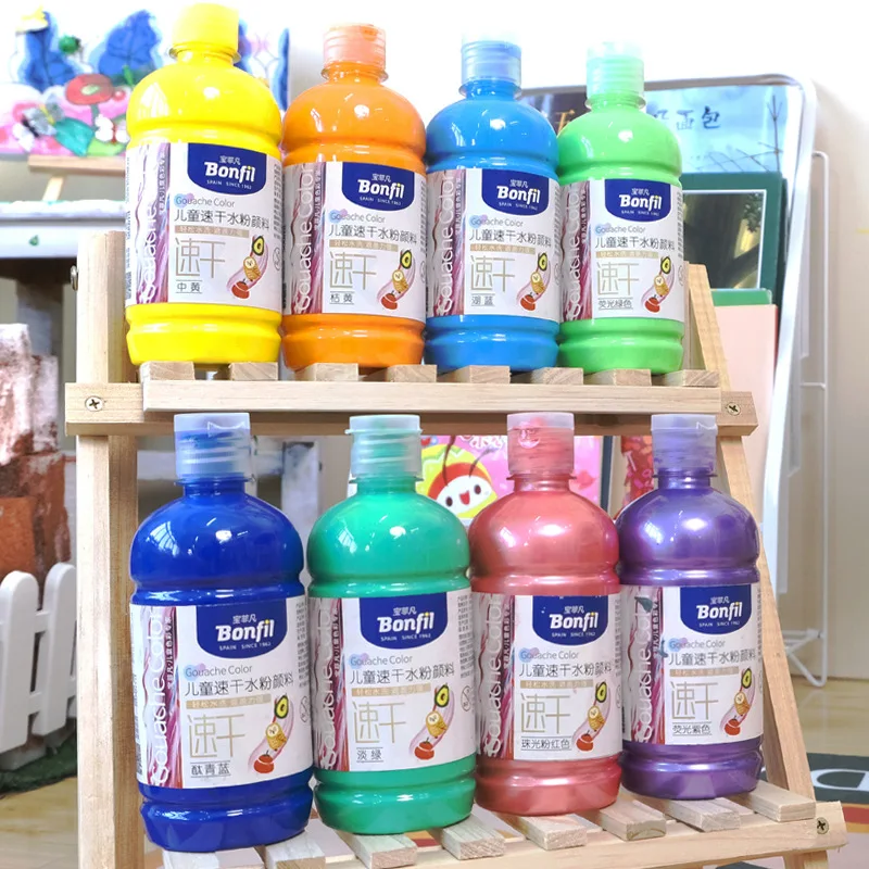 500ml Children's Gouache Paint Brightly Colored and Quick-drying Can Be Washed for Children's Finger Painting Graffiti
500ml Children's Gouache Paint Brightly Colored and Quick-drying Can Be Washed for Children's Finger Painting Graffiti