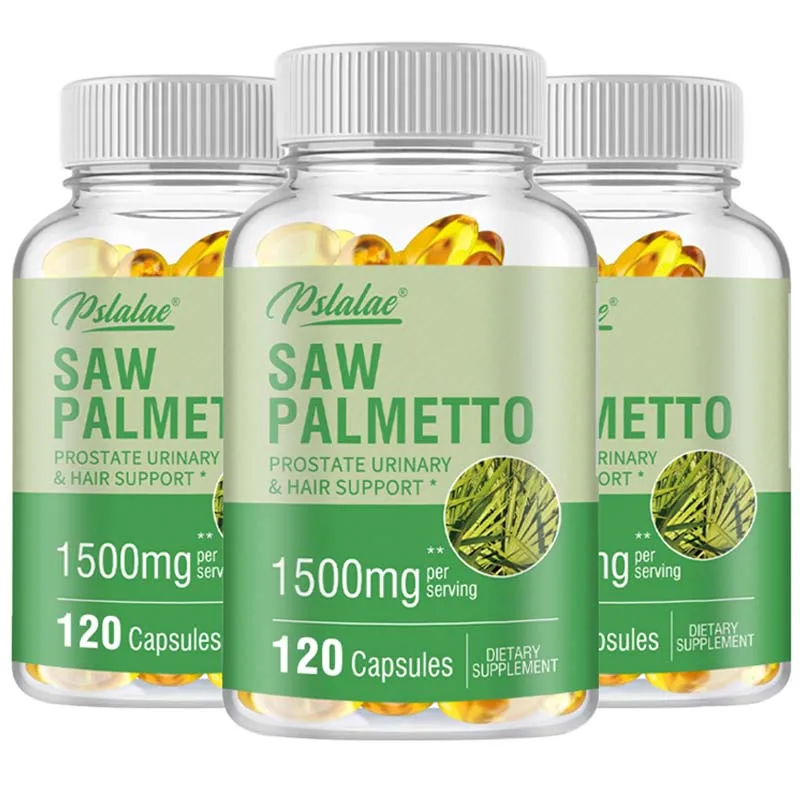 Saw Palmetto Capsules - Supports Urinary Tract and Prostate Health, Promotes Hair Growth, Boosts Immunity, Maintains Health
Saw Palmetto Capsules - Supports Urinary Tract and Prostate Health, Promotes Hair Growth, Boosts Immunity, Maintains Health