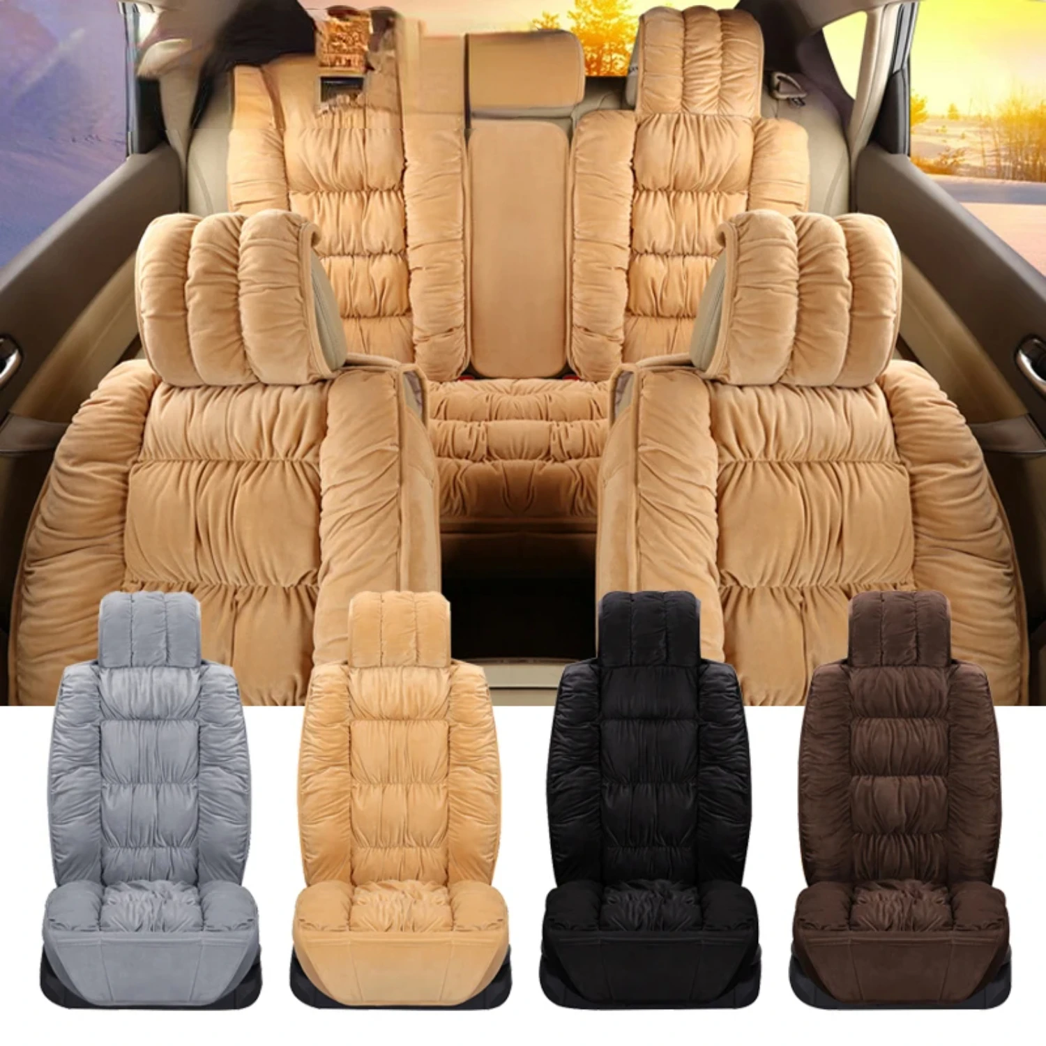 Warm Car Front Seat Cover Winter Soft Plush Vehicle Seat Cushion Anti Slip Auto Chair Protector for Most Car
Warm Car Front Seat Cover Winter Soft Plush Vehicle Seat Cushion Anti Slip Auto Chair Protector for Most Car