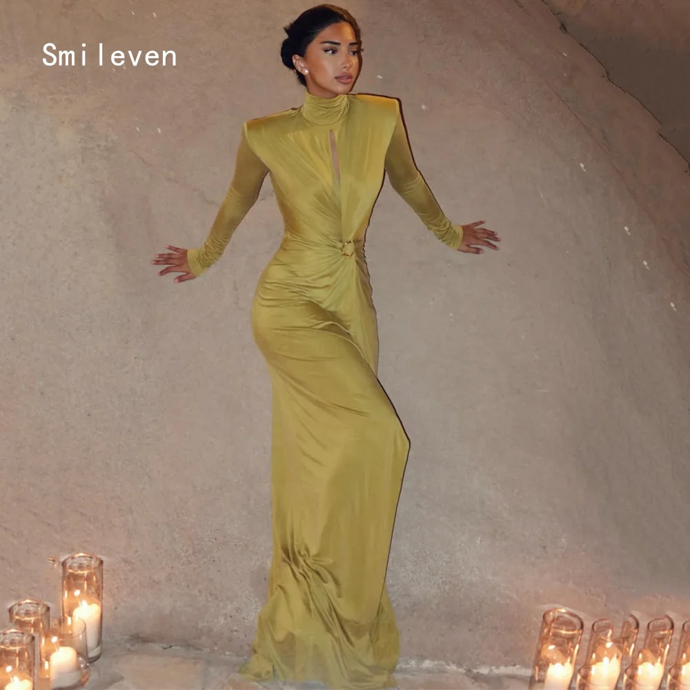 Smileven Luxury Mermaid Prom Dress Cutout High Neck Party Gowns Self Cultivating Formal Occassion Dress Customized 2026
Smileven Luxury Mermaid Prom Dress Cutout High Neck Party Gowns Self Cultivating Formal Occassion Dress Customized 2026