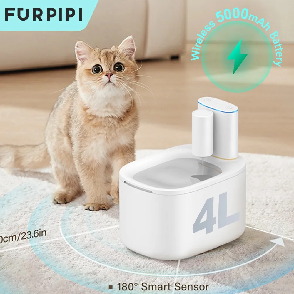 Water Fountain Dispenser Wireless Cat Dog Drinker Bowl Furpipi Ultra Recirculate Filtring Automatic Water Fountain for Cat Cats
Water Fountain Dispenser Wireless Cat Dog Drinker Bowl Furpipi Ultra Recirculate Filtring Automatic Water Fountain for Cat Cats