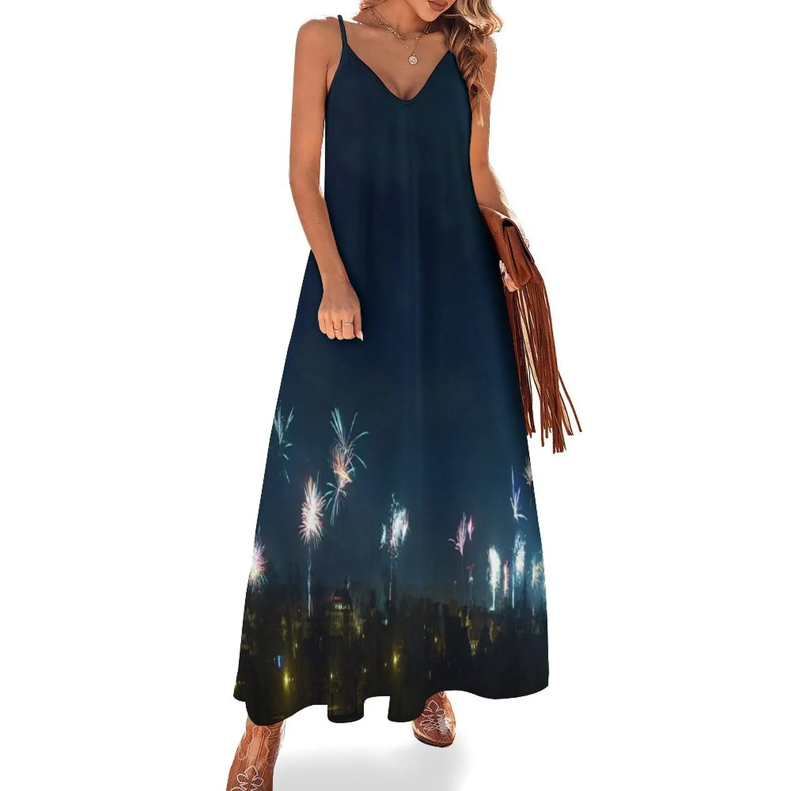 Small fireworks Sleeveless Dress luxury woman party dress chic and elegant evening dress Womens dresses
Small fireworks Sleeveless Dress luxury woman party dress chic and elegant evening dress Womens dresses