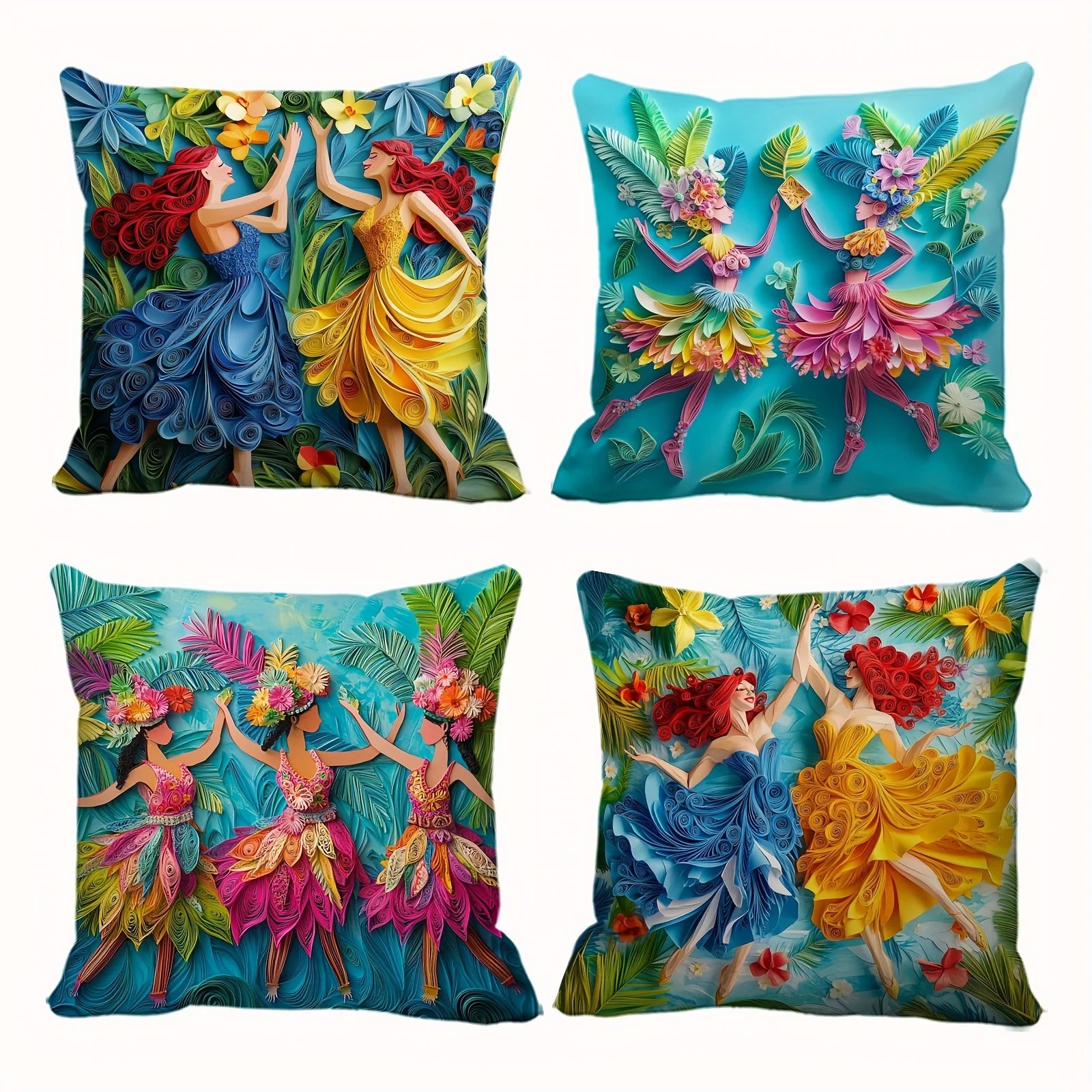 Colorful Tropical Floral Pillow Cases Set Boho Living Room Accent Decor Cushion Covers
Colorful Tropical Floral Pillow Cases Set Boho Living Room Accent Decor Cushion Covers