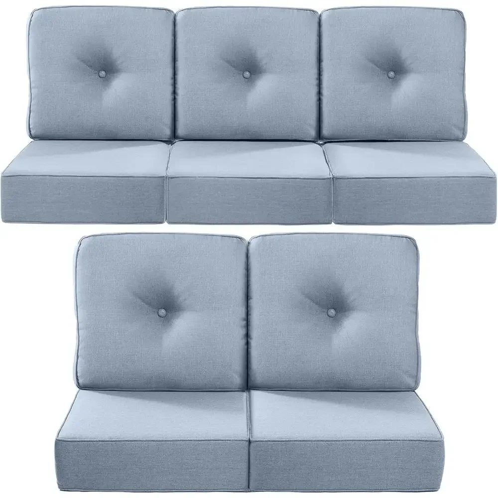 Luxury 22x24/22x25 6-Inch Outdoor Cushions or 5 Peice Patio urniture Set - Set o 5 Water Repellent Pillow or Wicker Rocking Swiv
Luxury 22x24/22x25 6-Inch Outdoor Cushions or 5 Peice Patio urniture Set - Set o 5 Water Repellent Pillow or Wicker Rocking Swiv