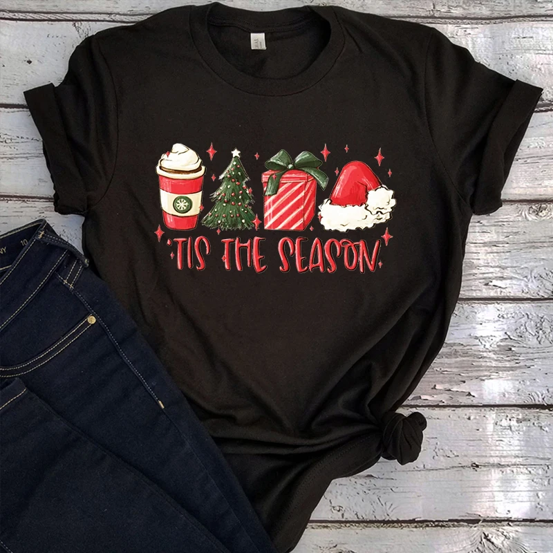 The Season Christmas Shirt Coffee Santa Christmas Tree Tshirt Cute Christmas Xmas Tee Holiday Tops Shirts for Women Casual Tee M
The Season Christmas Shirt Coffee Santa Christmas Tree Tshirt Cute Christmas Xmas Tee Holiday Tops Shirts for Women Casual Tee M
