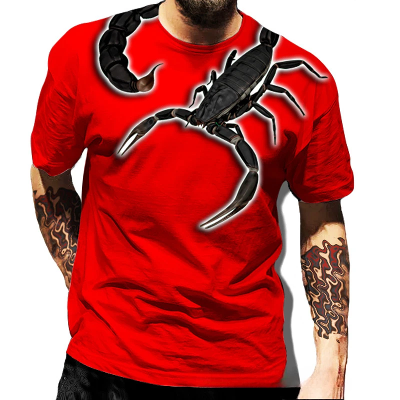 T Shirt for Men Clothing 3D Print Funny Scorpion Woman Short Sleeved Unisex Women Tops Tee Shirts Summer Round Neck S-7XL
T Shirt for Men Clothing 3D Print Funny Scorpion Woman Short Sleeved Unisex Women Tops Tee Shirts Summer Round Neck S-7XL