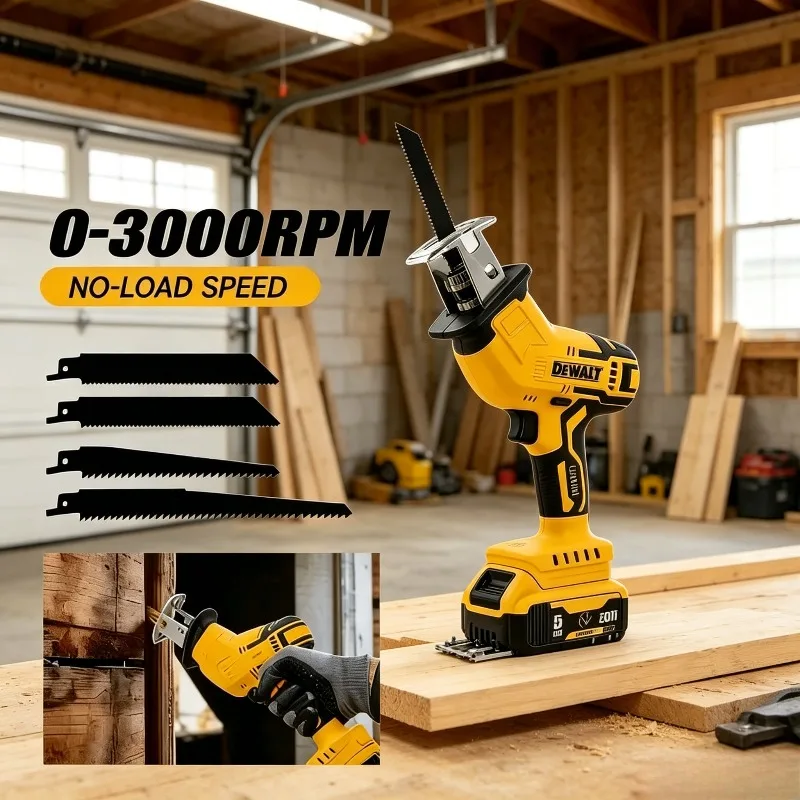 Dewalt Brushless Reciprocating Saw 2800RPM Multifunctional Metal Wood Pipe Cutting Saw Power Tool Cordless Electric Saw
Dewalt Brushless Reciprocating Saw 2800RPM Multifunctional Metal Wood Pipe Cutting Saw Power Tool Cordless Electric Saw