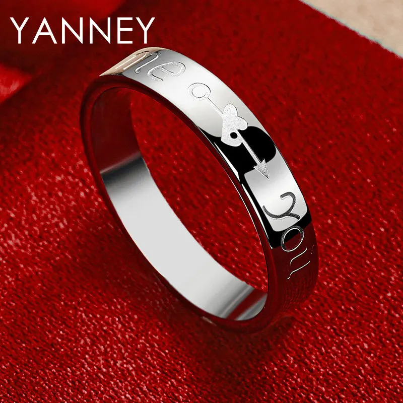 Original 925 Sterling Silver 7-10# Glossy LOVE Ring For Women Charm Fashion Gifts Wedding Party Jewelry
Original 925 Sterling Silver 7-10# Glossy LOVE Ring For Women Charm Fashion Gifts Wedding Party Jewelry