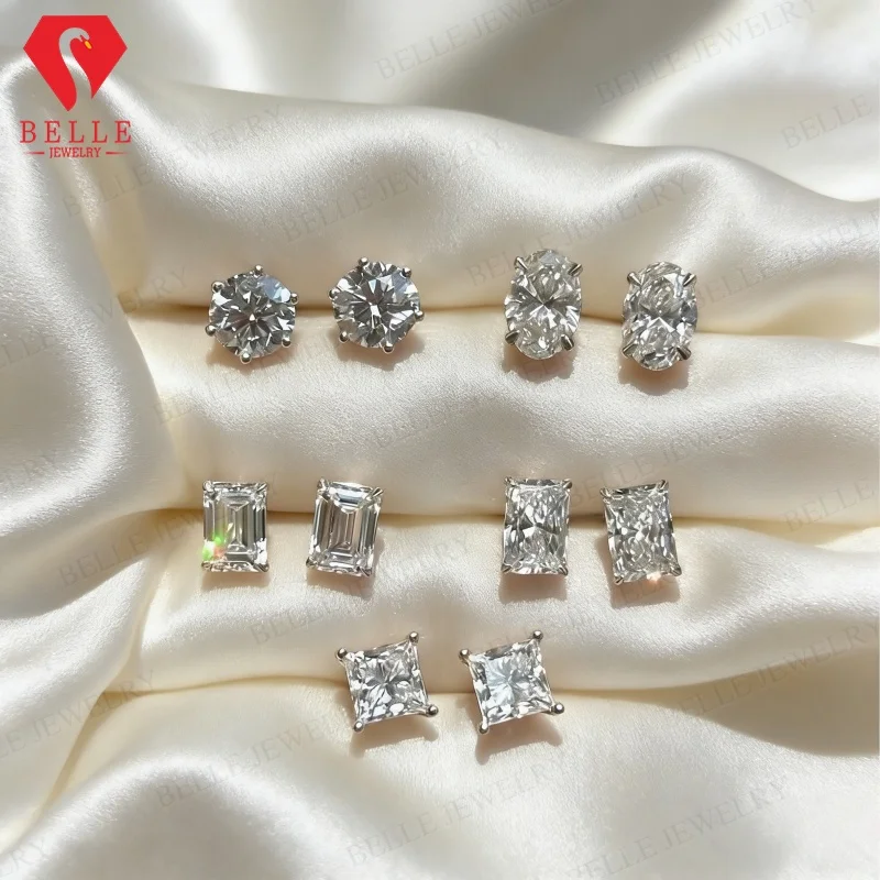 Серьги из муассанита 0.5/1 карат, цвет D, круглой, овальной, грушевидной, изумрудной, принцесса, радиант огранки, классические ювелирные изделия, подарок для нее на годовщину
Серьги из муассанита 0.5/1 карат, цвет D, круглой, овальной, грушевидной, изумрудной, принцесса, радиант огранки, классические ювелирные изделия, подарок для нее на годовщину