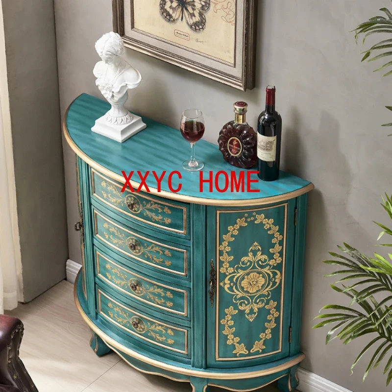 Chest of Drawers European-Style Living Room Curio Hallway Locker Sideboard Cabinet
Chest of Drawers European-Style Living Room Curio Hallway Locker Sideboard Cabinet