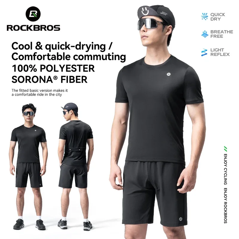 ROCKBROS Men's Cycling Shorts Breathable T-shirt Summer Quick Drying Running Short Sleeve Sports Bicycle Shorts Cycling Clothing
ROCKBROS Men's Cycling Shorts Breathable T-shirt Summer Quick Drying Running Short Sleeve Sports Bicycle Shorts Cycling Clothing