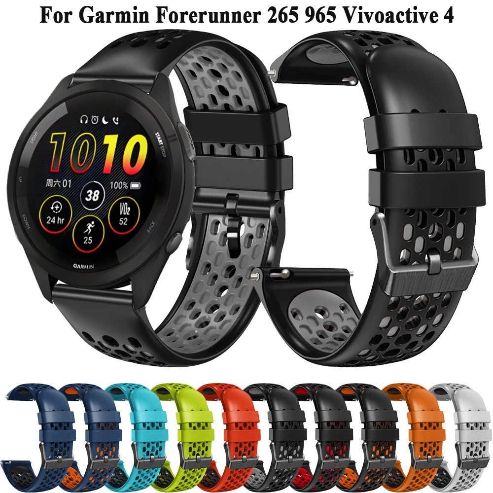 Ремешок силиконовый для занятий спортом на открытом воздухе, 22 мм, для Garmin Forerunner 965 265 255 Music 745/Vivoactive 4/CAME 2 3, сменный Браслет
Ремешок силиконовый для занятий спортом на открытом воздухе, 22 мм, для Garmin Forerunner 965 265 255 Music 745/Vivoactive 4/CAME 2 3, сменный Браслет