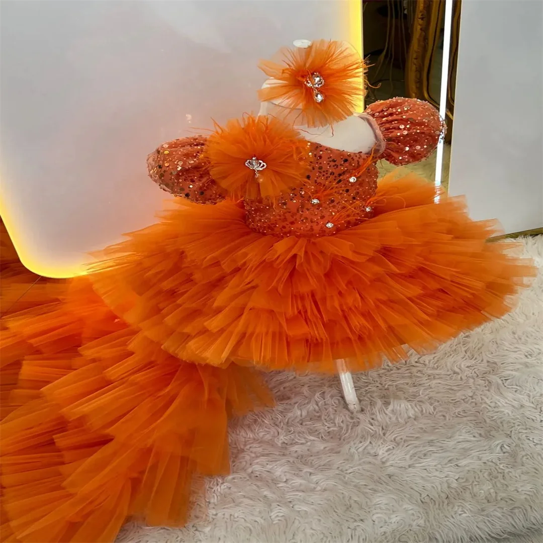 Weddings Party Birthday Flower Girl Dresses for Princess Feather Tulle Pageant Dress Formal Prom Gowns with Long Train
Weddings Party Birthday Flower Girl Dresses for Princess Feather Tulle Pageant Dress Formal Prom Gowns with Long Train