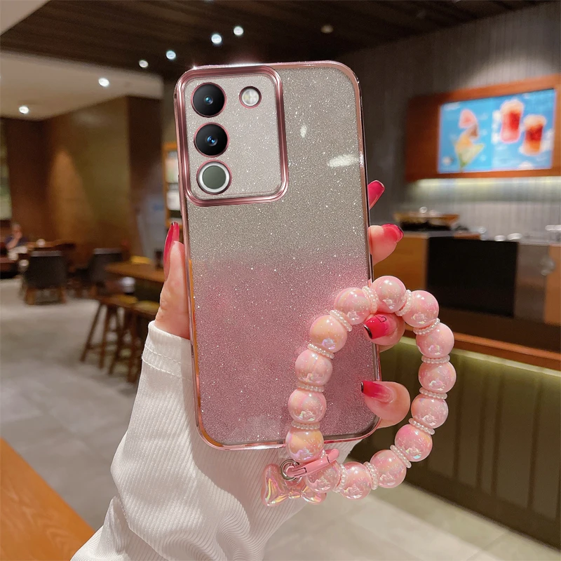 Glitter Phone Case with Bracelet Set For Vivo Y200 Y100 Y77 Y77e Y76 Y76s Y78 Trendy & Protective Shockproof Soft TPU Back Cover
Glitter Phone Case with Bracelet Set For Vivo Y200 Y100 Y77 Y77e Y76 Y76s Y78 Trendy & Protective Shockproof Soft TPU Back Cover