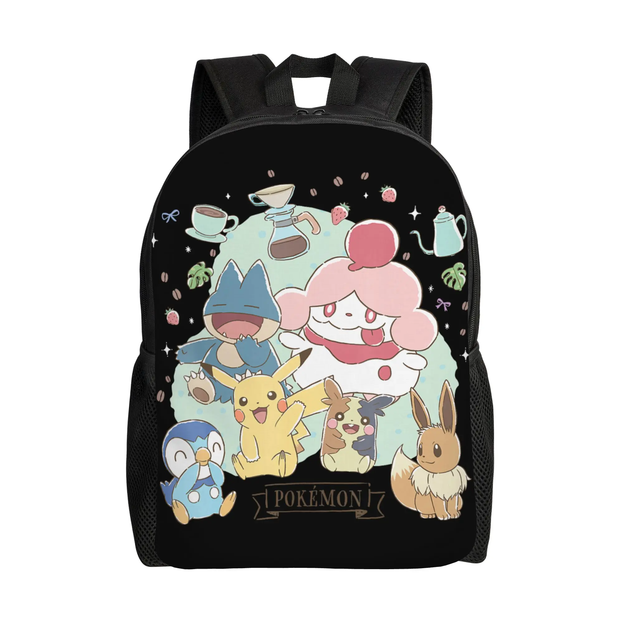Bandai backpacks Pokemon Cafe Pika Eevee Piplup Munchlax Morpeko Slurpuff Daypack mochila School Sturdy Shoulder Rucksack
Bandai backpacks Pokemon Cafe Pika Eevee Piplup Munchlax Morpeko Slurpuff Daypack mochila School Sturdy Shoulder Rucksack
