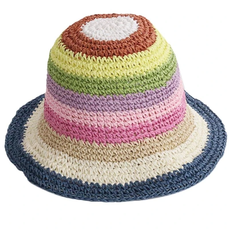 R1WE Colorful Sun Visor Hat Rainbow Striped Bucket Hat Fisherman Hat for Photogra
R1WE Colorful Sun Visor Hat Rainbow Striped Bucket Hat Fisherman Hat for Photogra