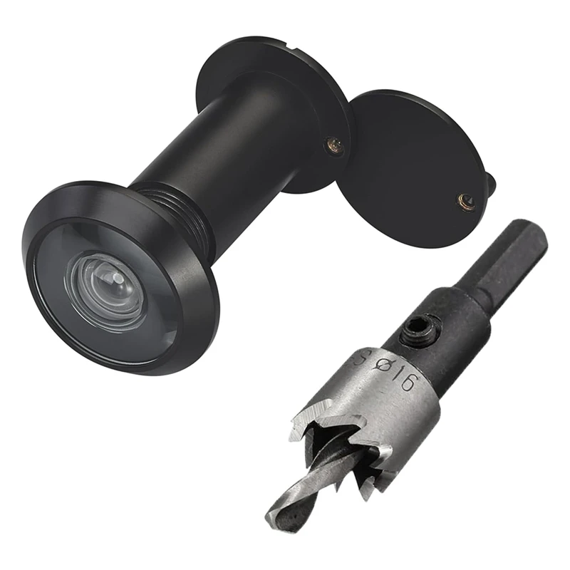 【Hot Cake】220-Degree Solid Peep Holes For Door With 16Mm Drill Bit,0.63In Door Peephole For Door Thick From 1-3/8Inch To 2-1/6In
【Hot Cake】220-Degree Solid Peep Holes For Door With 16Mm Drill Bit,0.63In Door Peephole For Door Thick From 1-3/8Inch To 2-1/6In