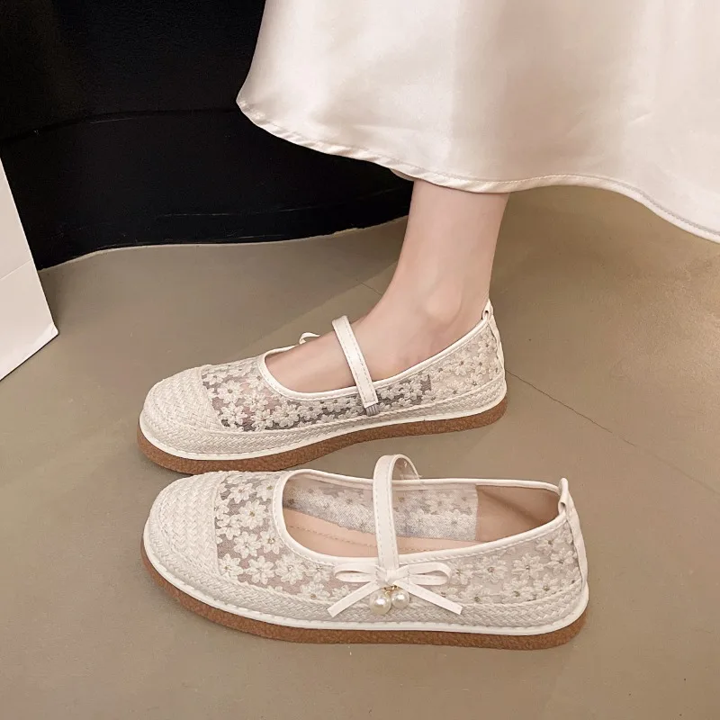 Women's Shoes Summer Breathable Mesh Shoes Fashion Shallow Mouth Single Shoes Women's Casual Flat-soled Shoe Comfort Canvas Shoe 
Women's Shoes Summer Breathable Mesh Shoes Fashion Shallow Mouth Single Shoes Women's Casual Flat-soled Shoe Comfort Canvas Shoe