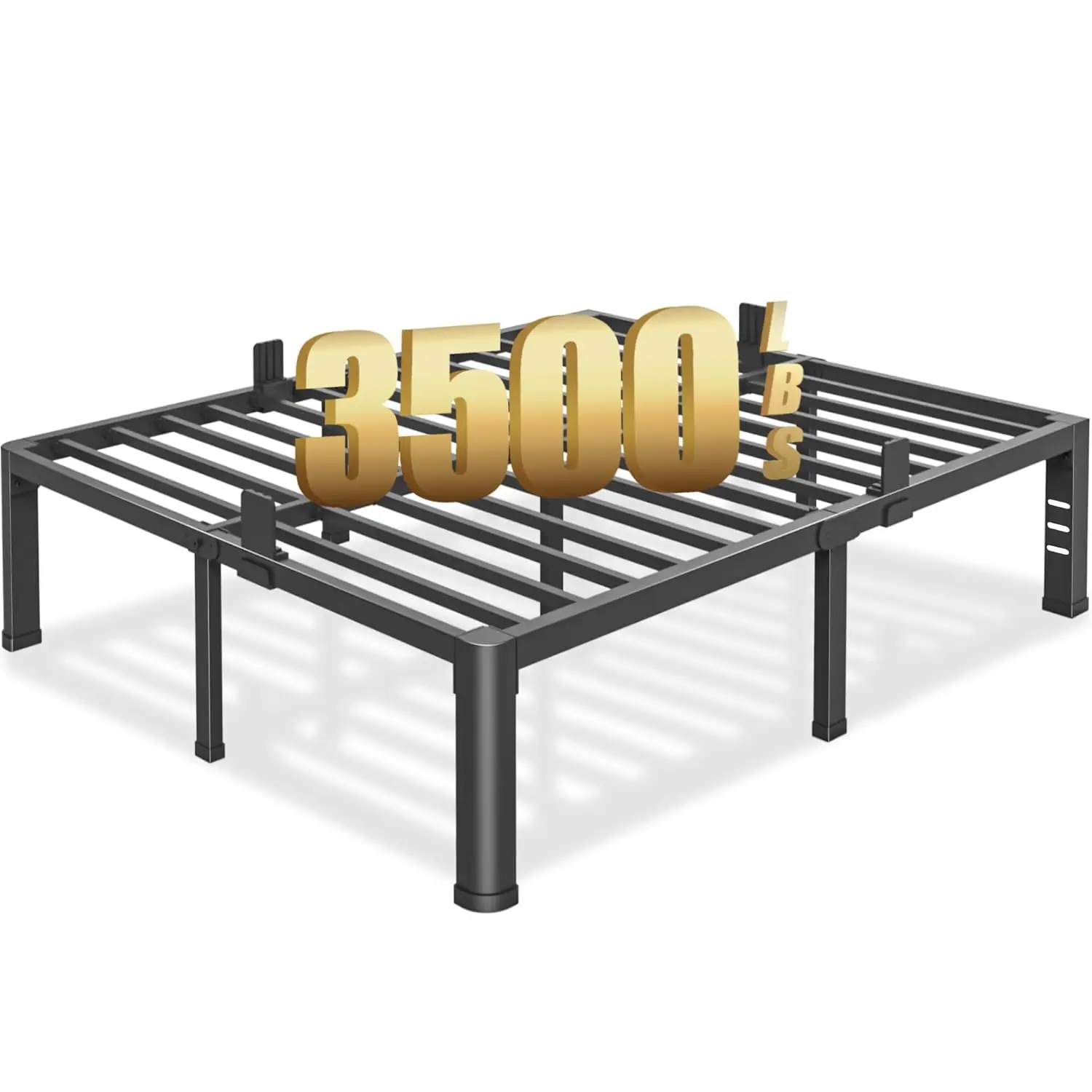 18in King Bed Frame Round Legs Headboard Hole Metal Platform 3500lb Steel Slat No Box Spring Easy Quiet,Customized
18in King Bed Frame Round Legs Headboard Hole Metal Platform 3500lb Steel Slat No Box Spring Easy Quiet,Customized
