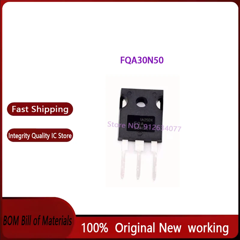 (10 шт.) FQA30N50 IXFH30N50 IRF30N50 30N50 TO-247 100% новый оригинал
(10 шт.) FQA30N50 IXFH30N50 IRF30N50 30N50 TO-247 100% новый оригинал