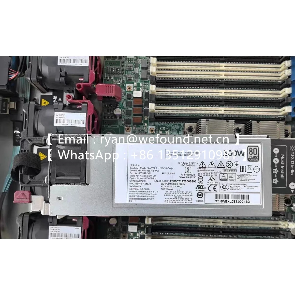 GEN10 500W HSTNS-PD40-1 865399 865398 866729 865408-B21 HSTNS-PL40-1 HSTNS-PC40-1
GEN10 500W HSTNS-PD40-1 865399 865398 866729 865408-B21 HSTNS-PL40-1 HSTNS-PC40-1