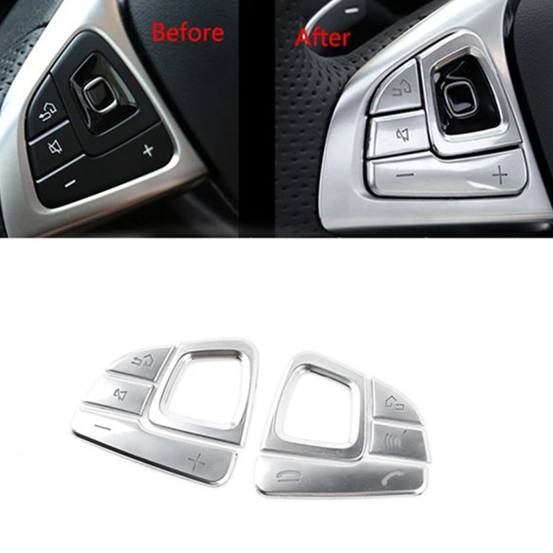 Накладки на кнопки руля M93K-8Pcs, серебристые, для Mercedes E-Class W213 2016-2019, аксессуары для стайлинга салона автомобиля
Накладки на кнопки руля M93K-8Pcs, серебристые, для Mercedes E-Class W213 2016-2019, аксессуары для стайлинга салона автомобиля