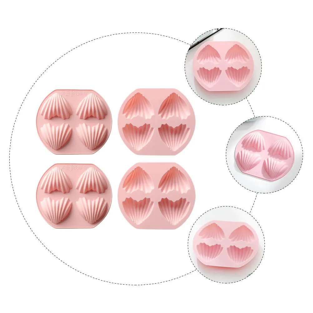 4Pcs Heart Shape Silicone Cake Mold Set Practical Baking Tool for Cakes Madeleine Fondant Biscuits 4 Cavity Mold
4Pcs Heart Shape Silicone Cake Mold Set Practical Baking Tool for Cakes Madeleine Fondant Biscuits 4 Cavity Mold