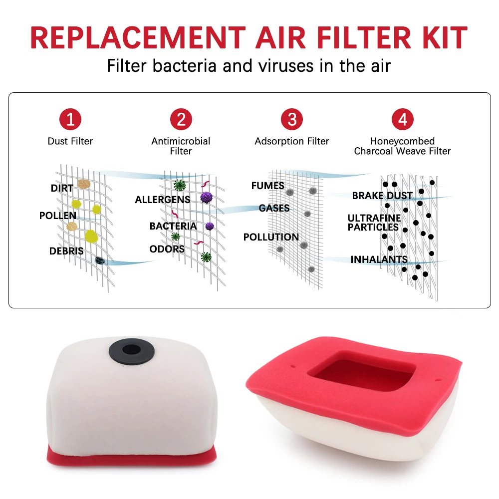 For Honda CRF125F CRF125FB 2014-2023 Air Filter Element Moto Layer Foam Intake Air Filter Pit Dirt Bike Washable Sponge
For Honda CRF125F CRF125FB 2014-2023 Air Filter Element Moto Layer Foam Intake Air Filter Pit Dirt Bike Washable Sponge