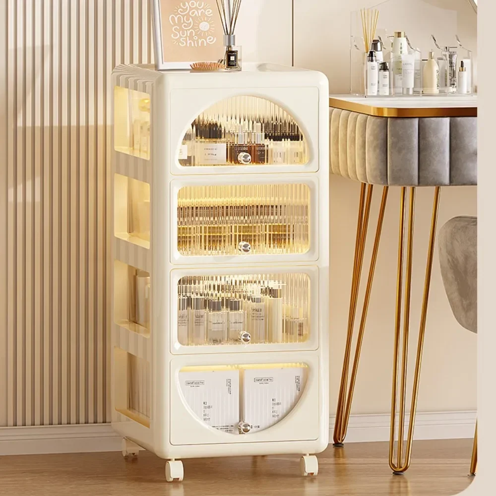 v Nordic Transparent Bathroom Cabinets Multi Story Storage Cabinet Drawer-Type Bedroom Bedside Table Large-Capacity Mobile Cabin
v Nordic Transparent Bathroom Cabinets Multi Story Storage Cabinet Drawer-Type Bedroom Bedside Table Large-Capacity Mobile Cabin