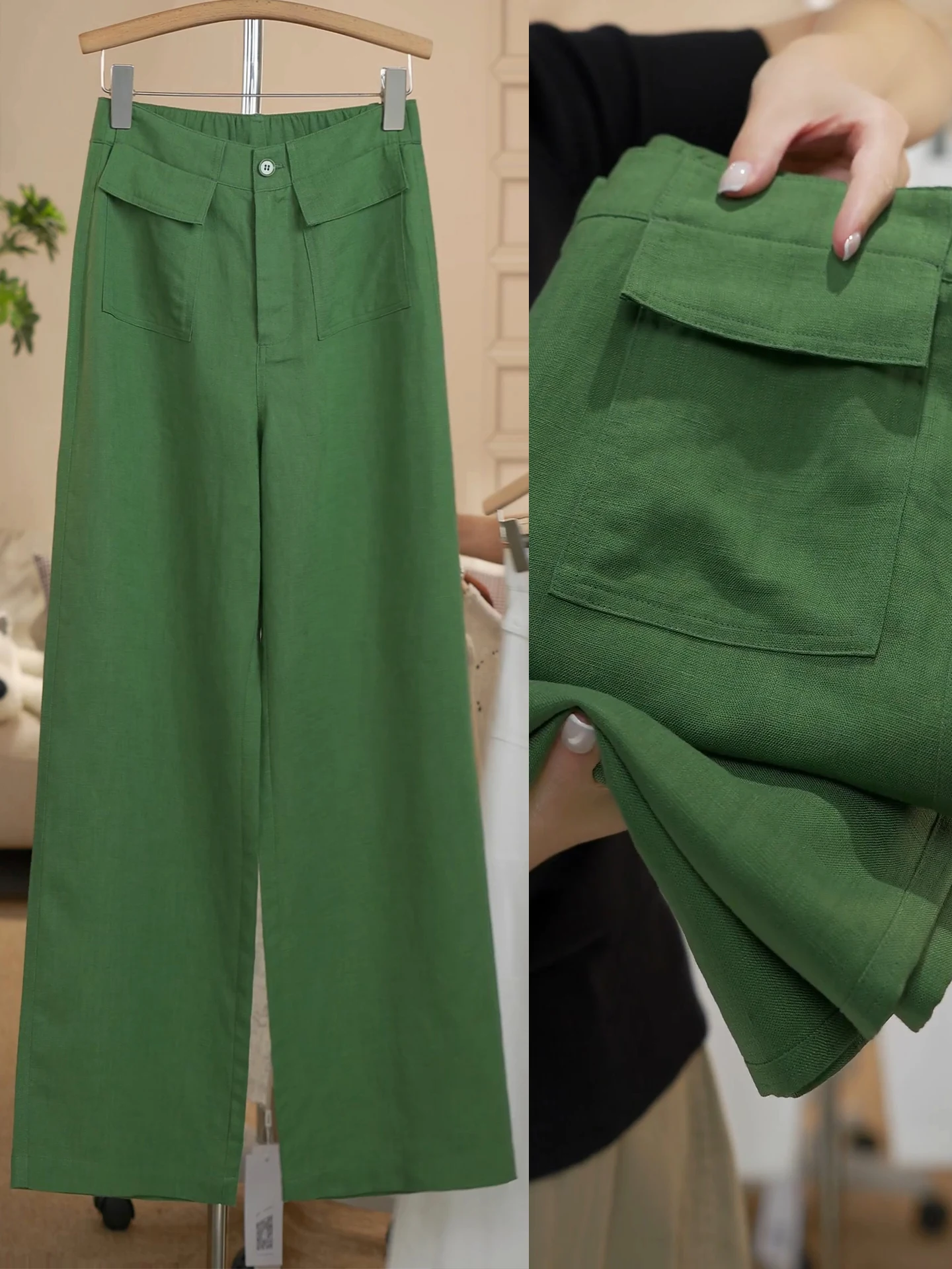 High Waist Straight Leg Linen Pants Women Summer Thin New Fashion Popular Wide Leg Narrow Version Casual Pants
High Waist Straight Leg Linen Pants Women Summer Thin New Fashion Popular Wide Leg Narrow Version Casual Pants