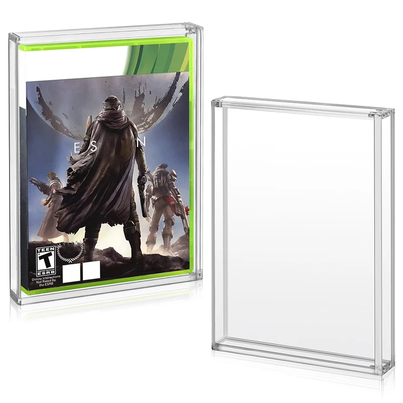 High Transparent Acrylic Display box for Xbox 360 game card box Magnetic protection cover Case
High Transparent Acrylic Display box for Xbox 360 game card box Magnetic protection cover Case