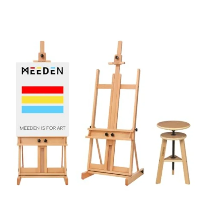 Большой H-образный мольберт для холстов до 78 дюймов и деревянный чертежный стул с регулируемой высотой
Большой H-образный мольберт для холстов до 78 дюймов и деревянный чертежный стул с регулируемой высотой