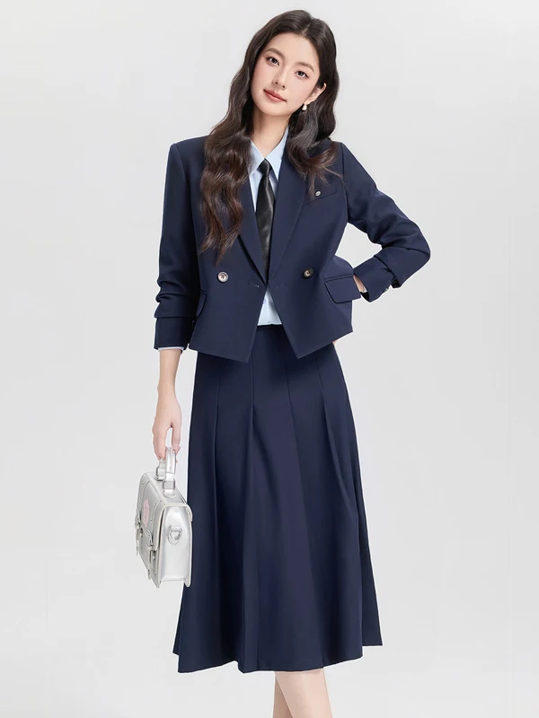 Cobalt Blue Short Suit Set Women's College Style Interview Professional Formal Two-Piece Suit Commute Style Slim Fit Long Sleeve
Cobalt Blue Short Suit Set Women's College Style Interview Professional Formal Two-Piece Suit Commute Style Slim Fit Long Sleeve