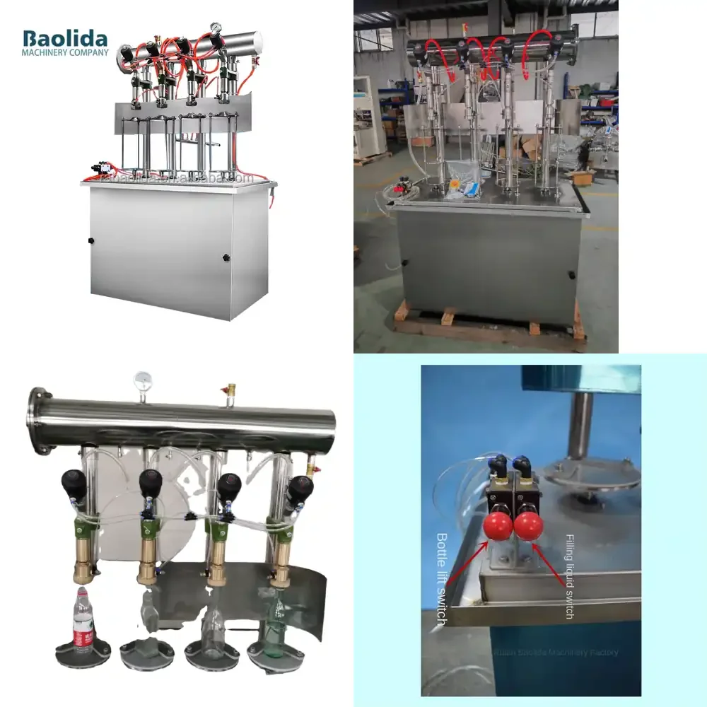 Small 4-Head Semi-Automatic 4 Nozzle Pneumatic Machine for Water Oil Milk Juice Beer 200ml/500ml Beverage Food Plastic Pouch
Small 4-Head Semi-Automatic 4 Nozzle Pneumatic Machine for Water Oil Milk Juice Beer 200ml/500ml Beverage Food Plastic Pouch