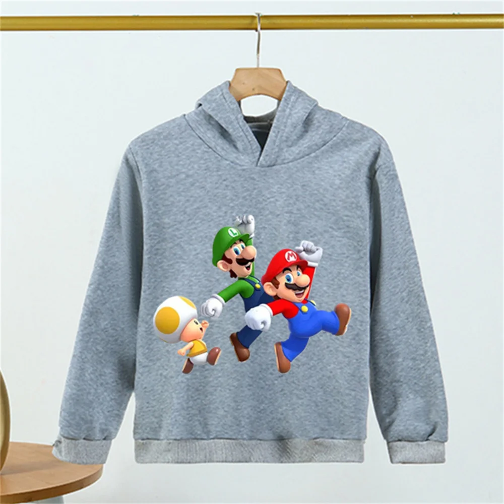 Новинка, свитшоты в стиле Super Mario Brother для мальчиков и девочек на осень и зиму, детские толстовки в стиле аниме с героями мультфильмов, одежда для малышей, топы с капюшоном в стиле Марио
Новинка, свитшоты в стиле Super Mario Brother для мальчиков и девочек на осень и зиму, детские толстовки в стиле аниме с героями мультфильмов, одежда для малышей, топы с капюшоном в стиле Марио