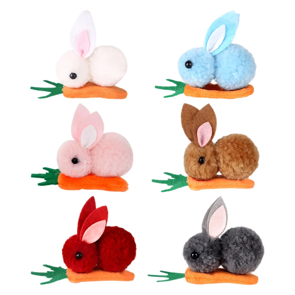 6 Pcs Accessories Rabbit Carrot Hair Clip Baby Seersucker Kit Plush Cartoon Small
6 Pcs Accessories Rabbit Carrot Hair Clip Baby Seersucker Kit Plush Cartoon Small