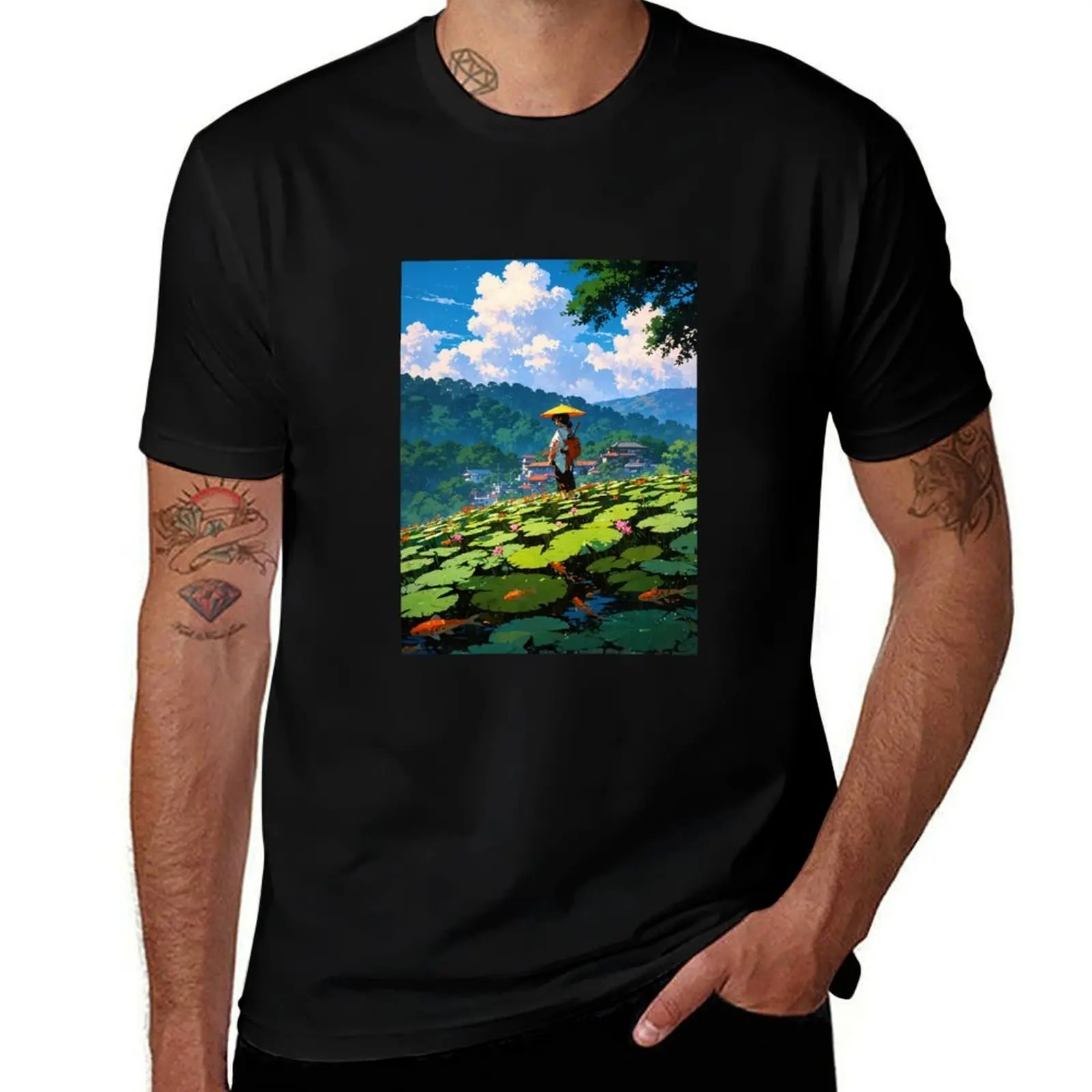 Koi Pond Girl - A Dreamy Retro Anime Artwork T-Shirt heavyweights T-shirts oversize custom t shirt custom shirt Men's t shirts
Koi Pond Girl - A Dreamy Retro Anime Artwork T-Shirt heavyweights T-shirts oversize custom t shirt custom shirt Men's t shirts