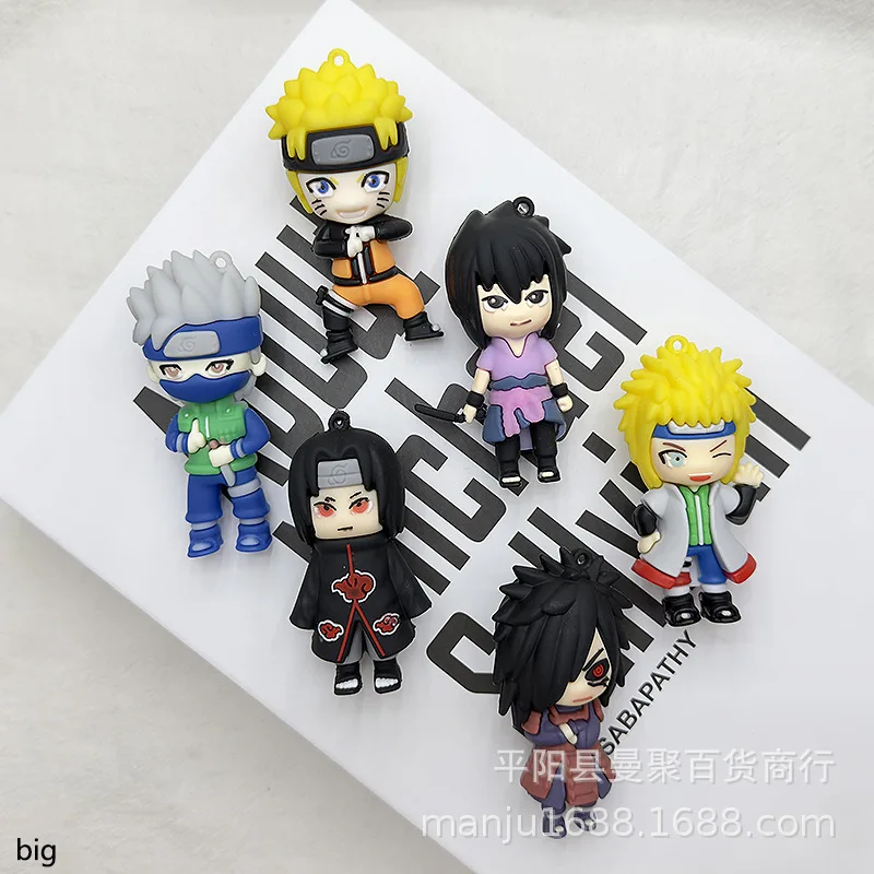 6pcs New Naruto ornament cartoon kawaii dly mobile keychain accessories doll gift
6pcs New Naruto ornament cartoon kawaii dly mobile keychain accessories doll gift