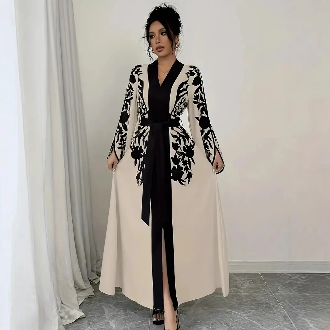 Long Sve V Ne Printed Dr Women's a Line Skirt High Waist Cross Border Independent Station Color Blo Dr
Long Sve V Ne Printed Dr Women's a Line Skirt High Waist Cross Border Independent Station Color Blo Dr