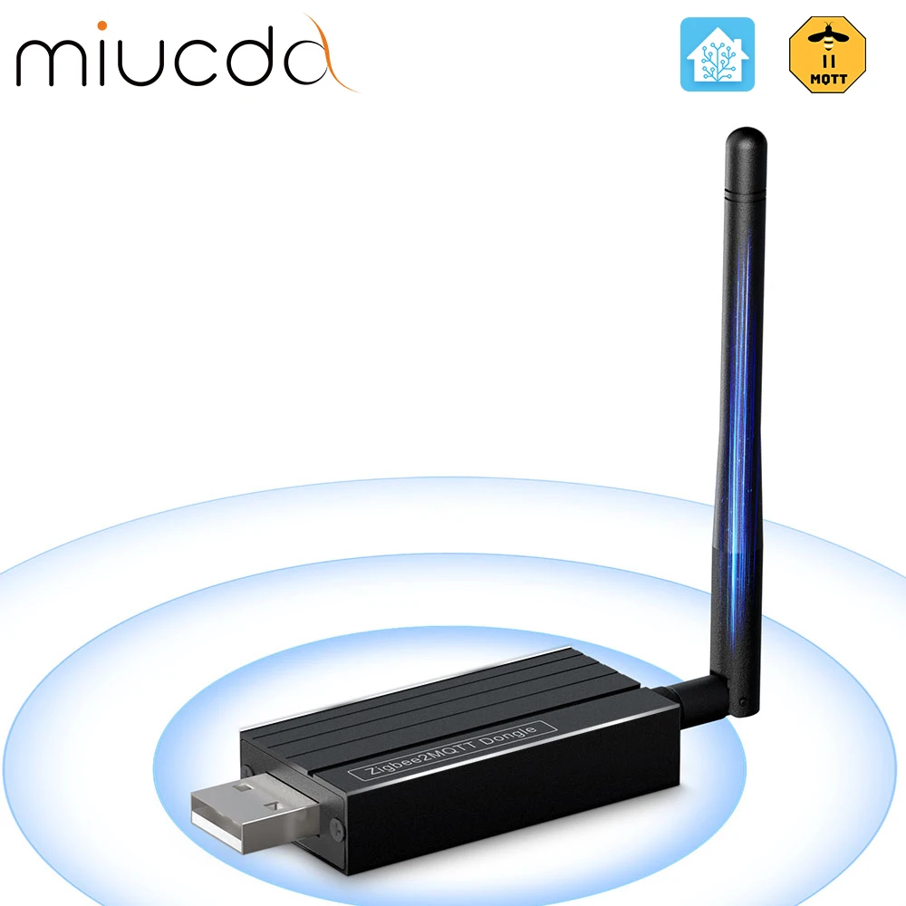 MIUCDA Zigbee3.0 USB Dongle Plus Gateway Universal ZigBee Gateway with Antenna Compatible with Home Assistant ZigBee2MQTT
MIUCDA Zigbee3.0 USB Dongle Plus Gateway Universal ZigBee Gateway with Antenna Compatible with Home Assistant ZigBee2MQTT
