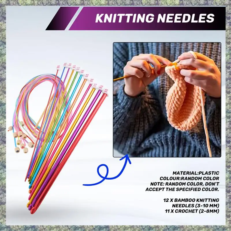 WON 23Pcs Tunisian Crochet Hook Set Include Plastic Cable Afghan Crochet Hook And Tunisian Afghan Aluminum Knitting Needles
WON 23Pcs Tunisian Crochet Hook Set Include Plastic Cable Afghan Crochet Hook And Tunisian Afghan Aluminum Knitting Needles